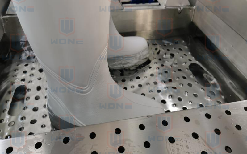 Why do we clean our shoes when we leave the food workshop?